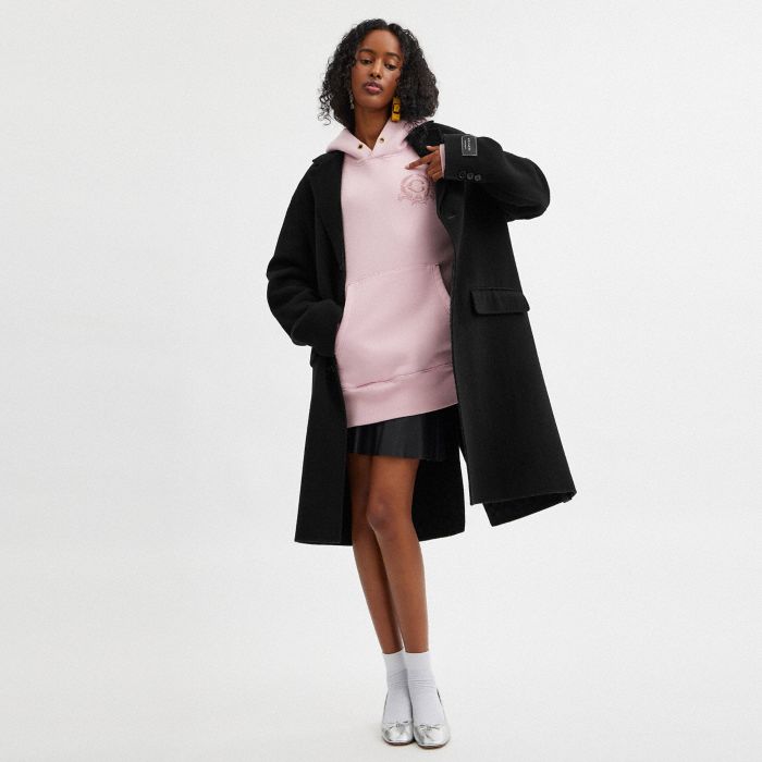 DOUBLE FACED WOOL COAT