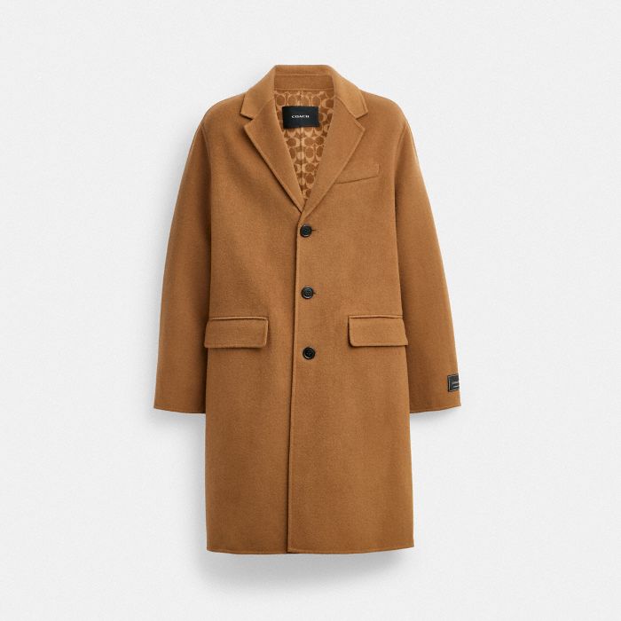 DOUBLE FACED WOOL COAT
