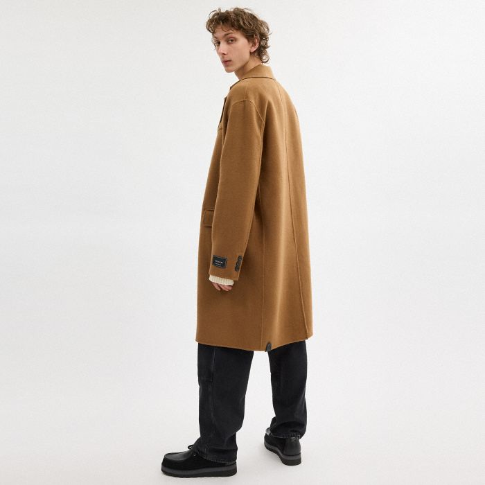 DOUBLE FACED WOOL COAT