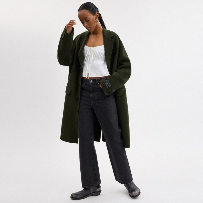 DOUBLE FACED WOOL COAT