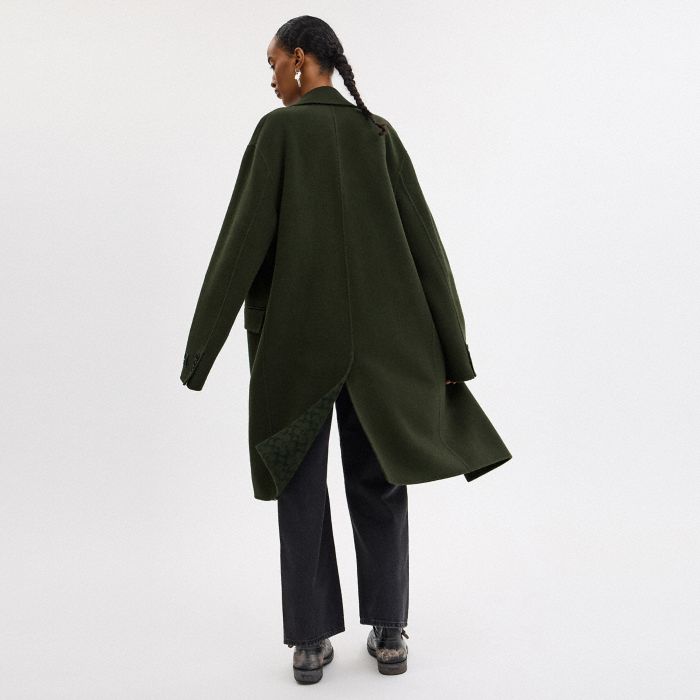 DOUBLE FACED WOOL COAT