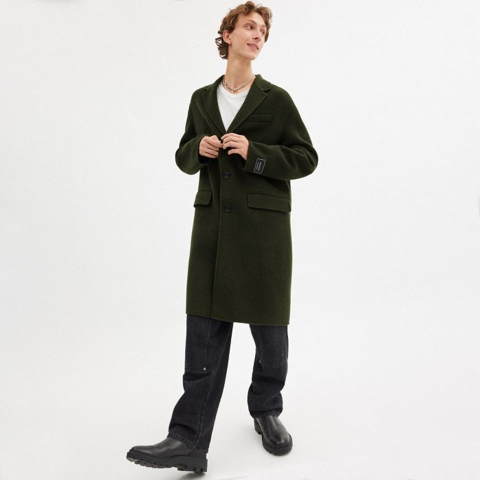 DOUBLE FACED WOOL COAT