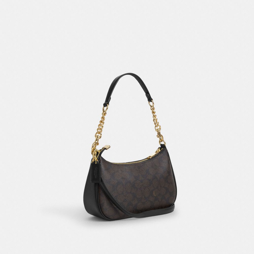 TERI SHOULDER BAG IN SIGNATURE CANVAS