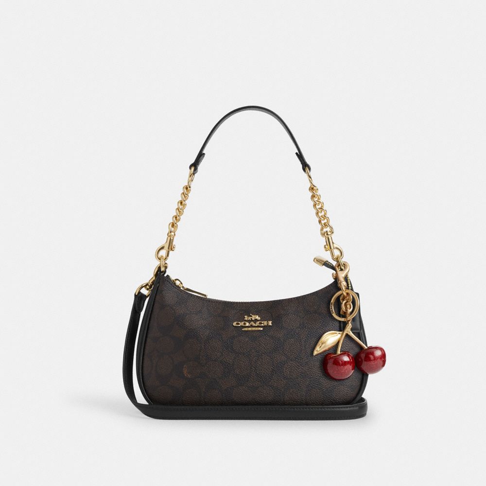 TERI SHOULDER BAG IN SIGNATURE CANVAS