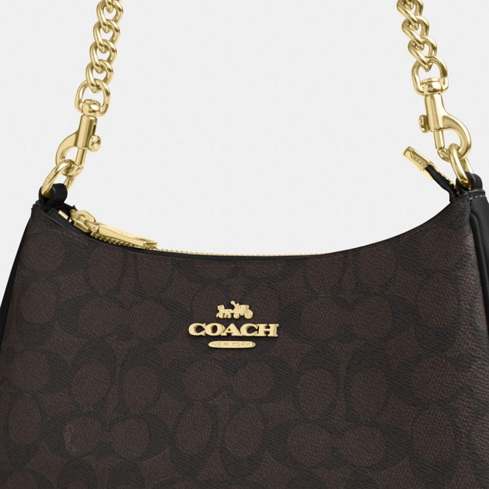 TERI SHOULDER BAG IN SIGNATURE CANVAS