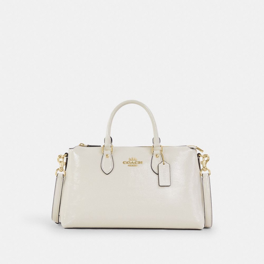 Georgia Satchel Bag - CV942 - Gold/Pearl