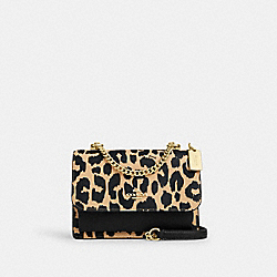 Klare Crossbody Bag With Leopard Print - CV944 - Gold/Leopard Multi
