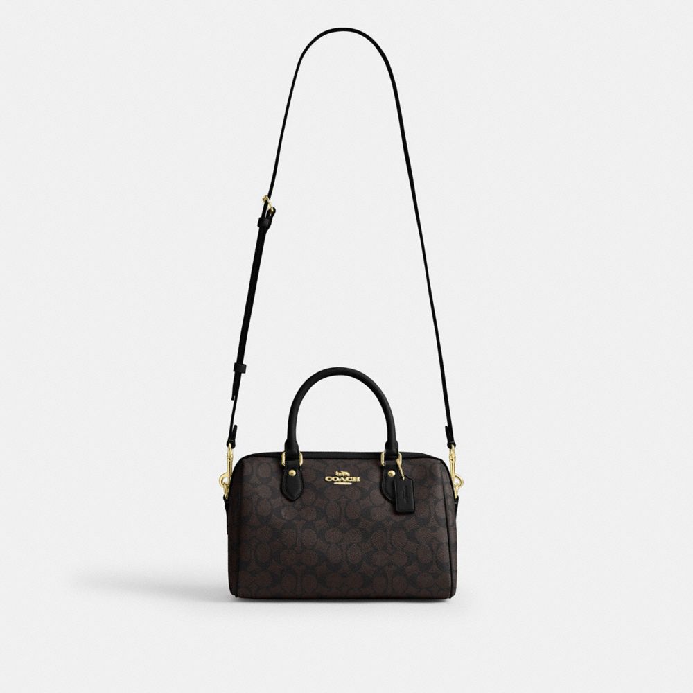 ROWAN SATCHEL BAG IN SIGNATURE CANVAS