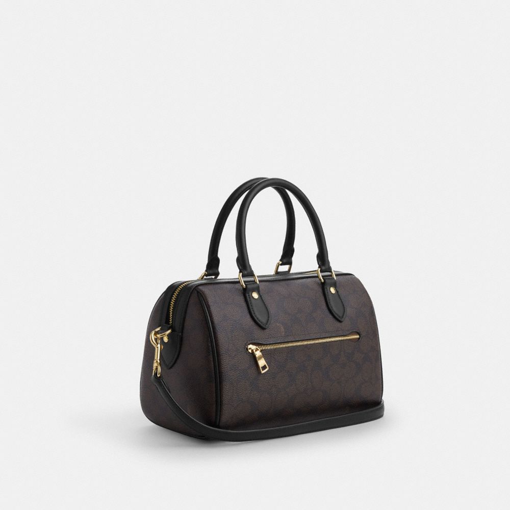 ROWAN SATCHEL BAG IN SIGNATURE CANVAS