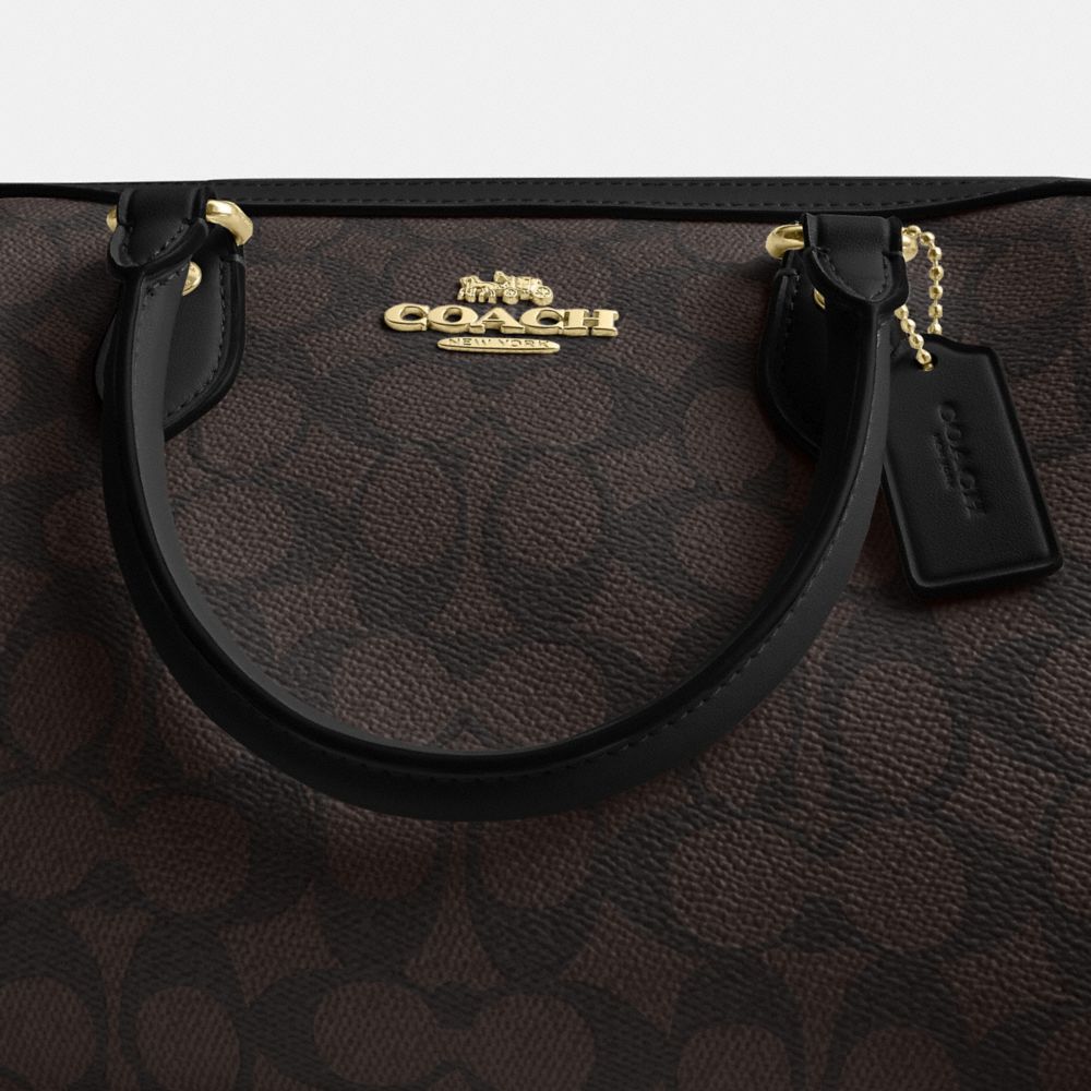 ROWAN SATCHEL BAG IN SIGNATURE CANVAS
