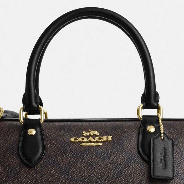 ROWAN SATCHEL BAG IN SIGNATURE CANVAS