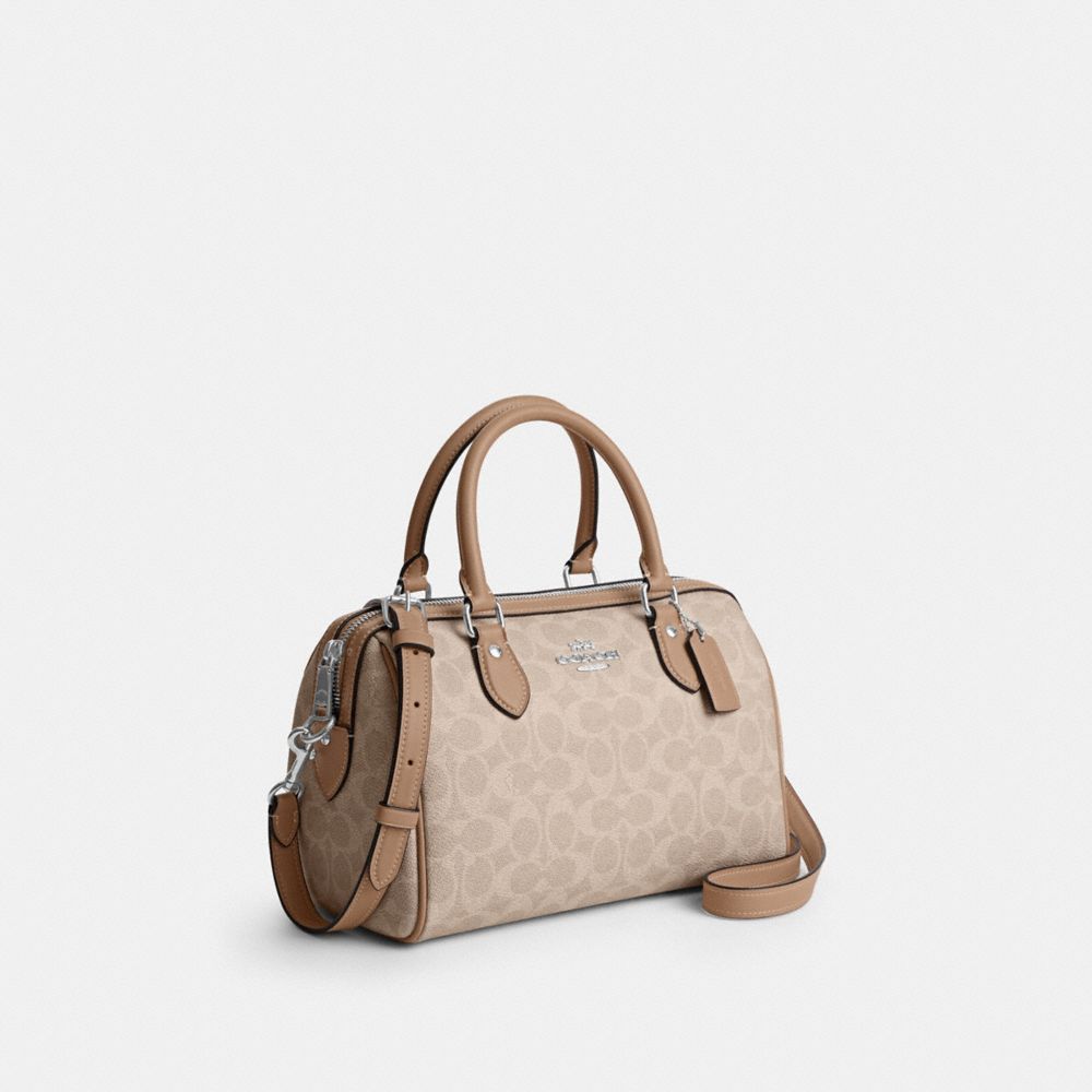 ROWAN SATCHEL BAG IN SIGNATURE CANVAS