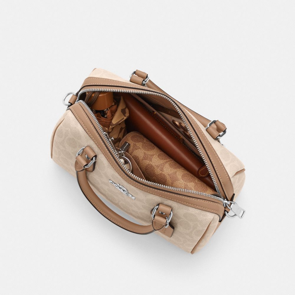 ROWAN SATCHEL BAG IN SIGNATURE CANVAS