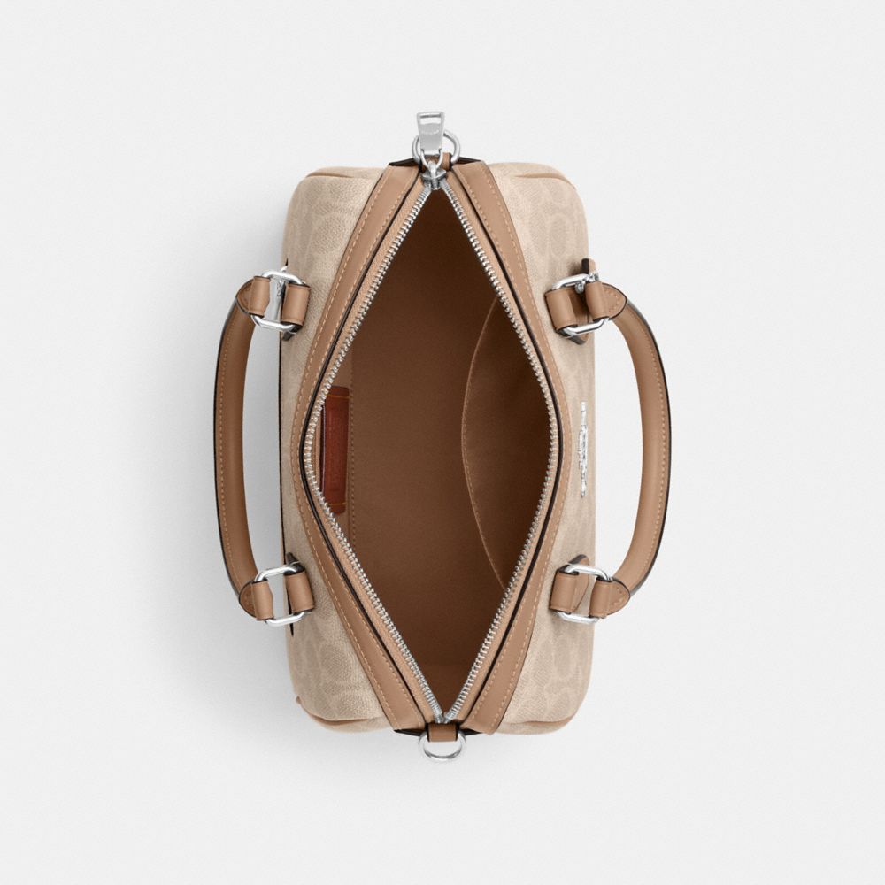 ROWAN SATCHEL BAG IN SIGNATURE CANVAS