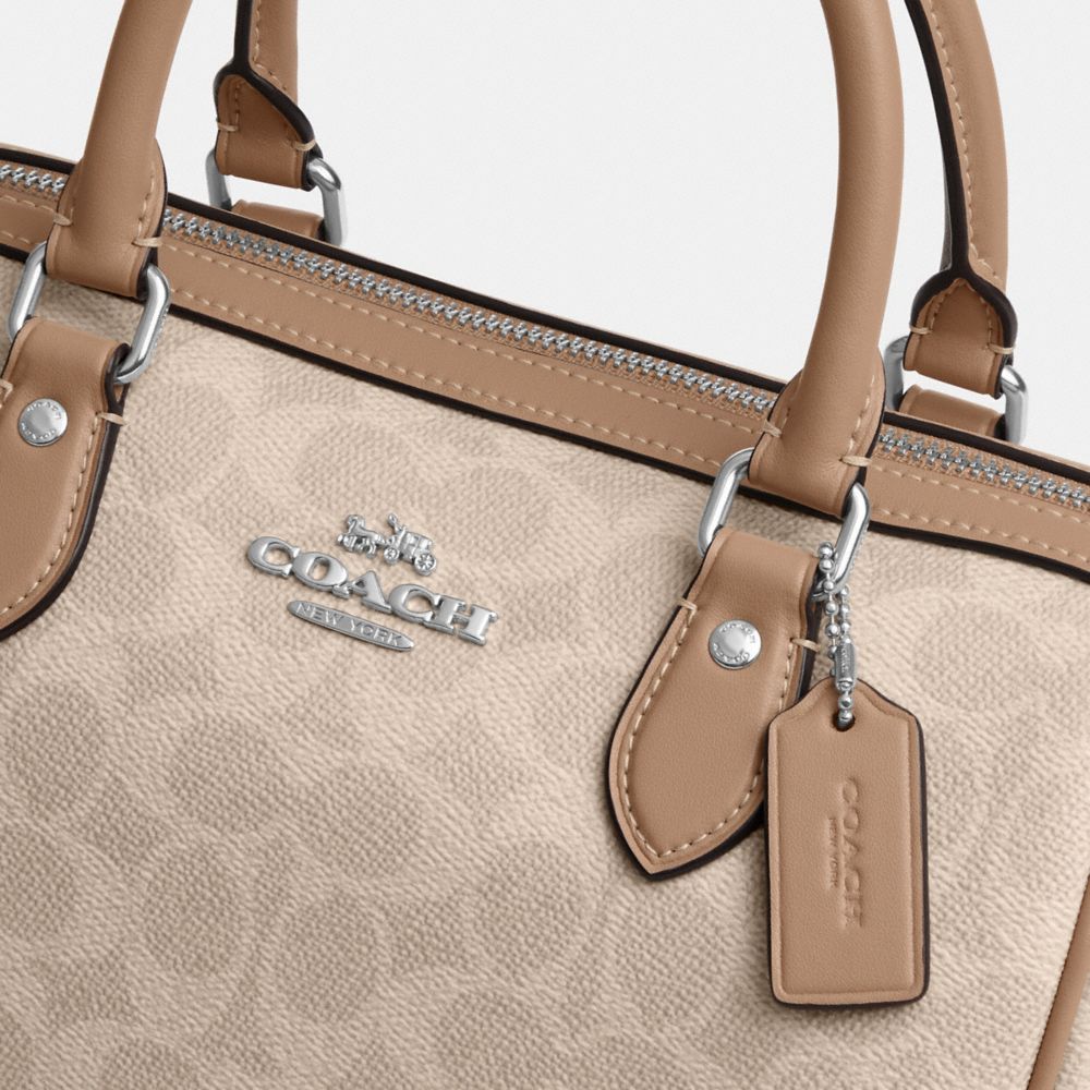 ROWAN SATCHEL BAG IN SIGNATURE CANVAS