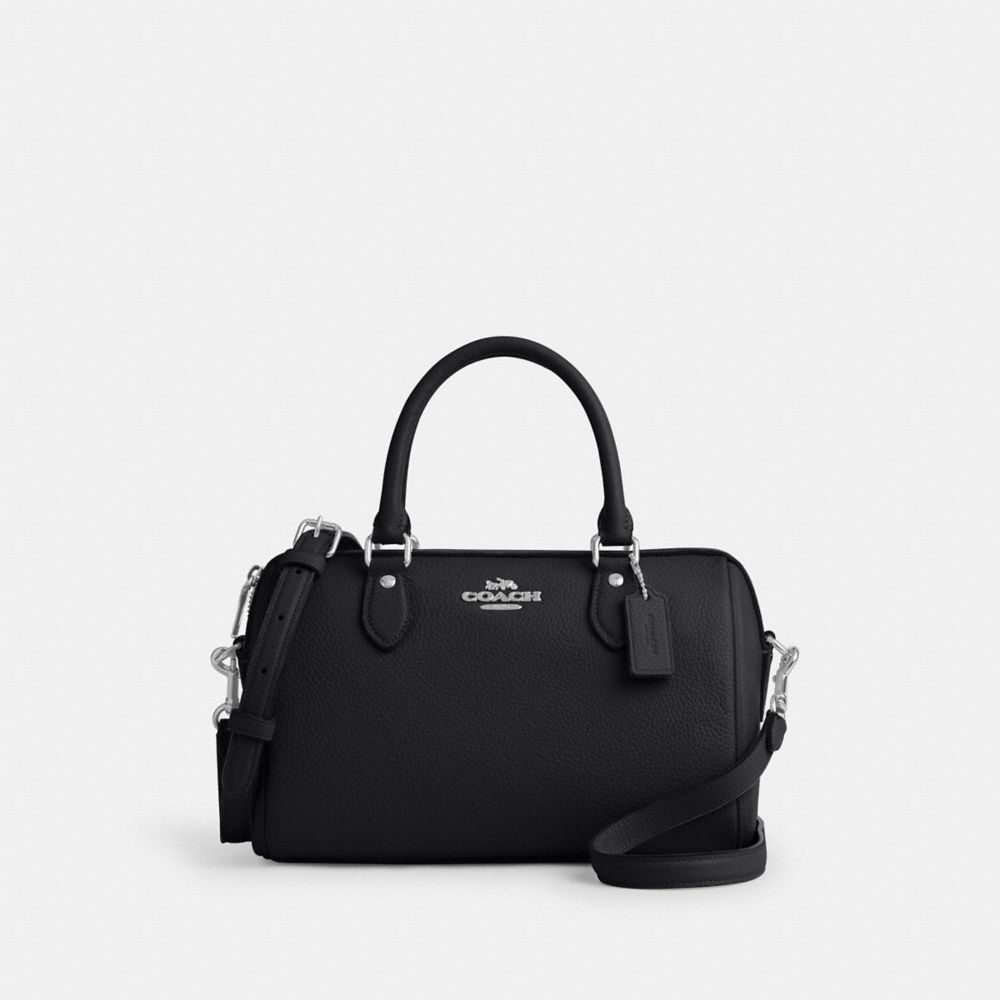 Rowan Satchel Bag - CV962 - Silver/Black