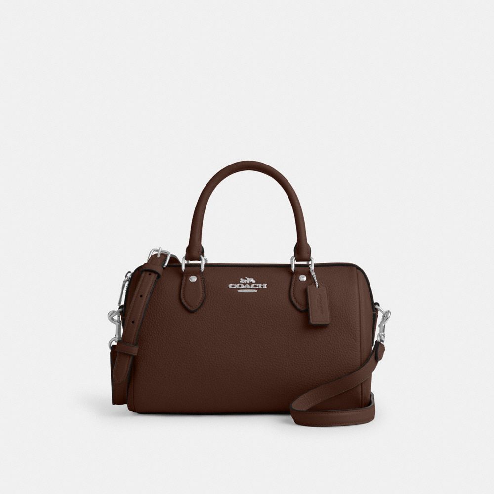 Rowan Satchel Bag - CV962 - Silver/Maple
