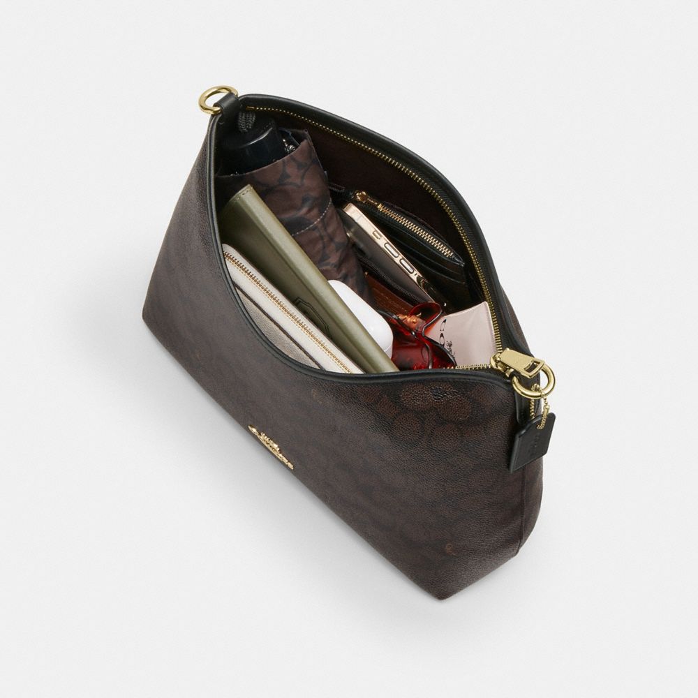 LAUREL SHOULDER BAG IN SIGNATURE CANVAS