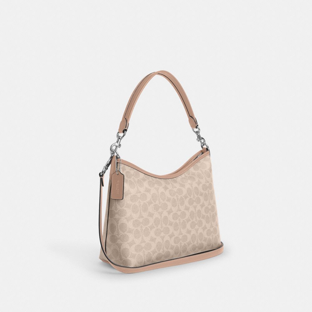 LAUREL SHOULDER BAG IN SIGNATURE CANVAS