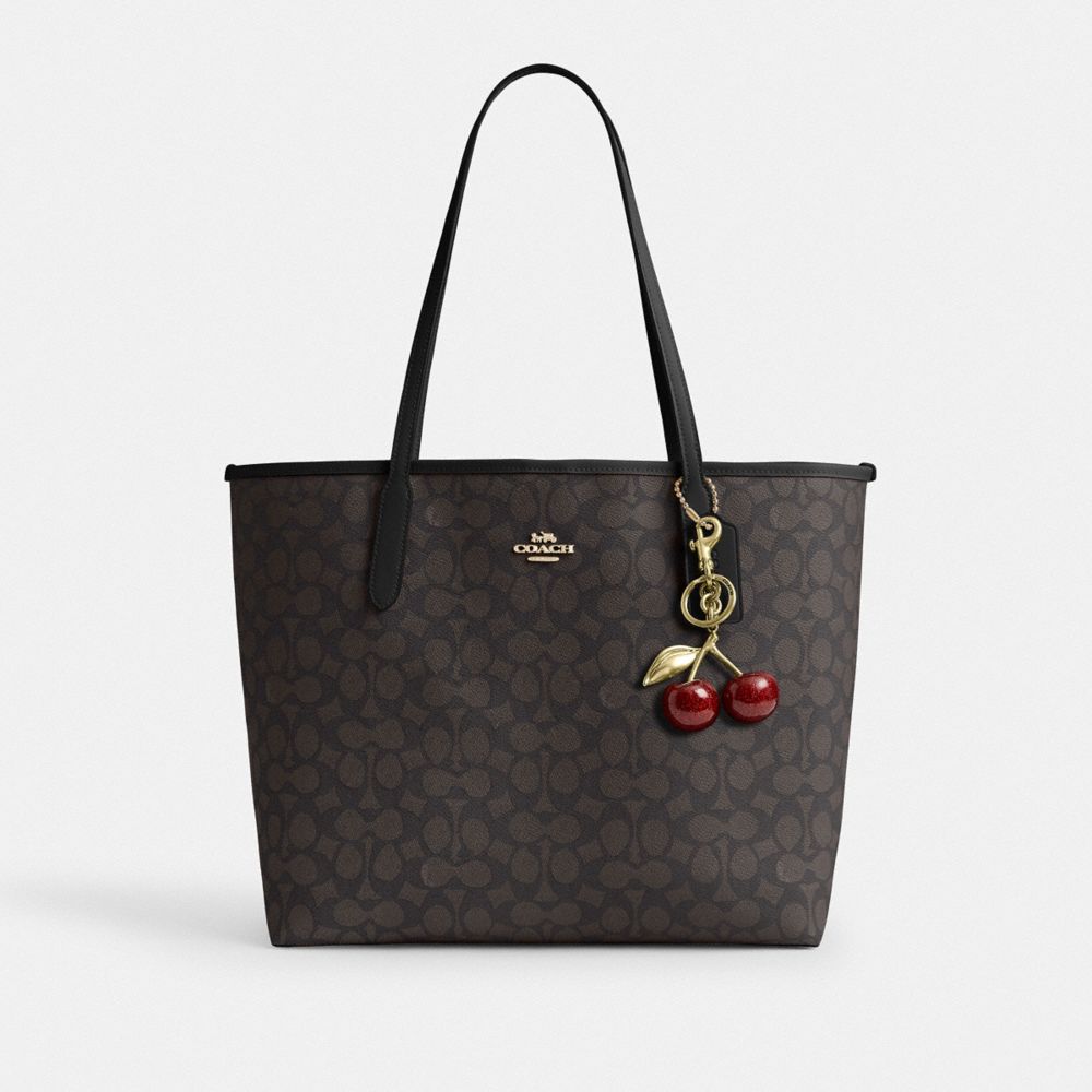 CITY TOTE BAG IN SIGNATURE CANVAS