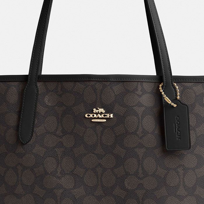 CITY TOTE BAG IN SIGNATURE CANVAS