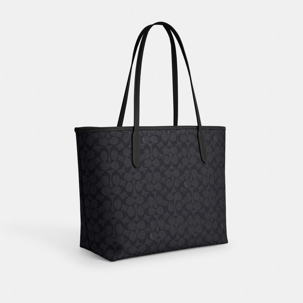 CITY TOTE BAG IN SIGNATURE CANVAS