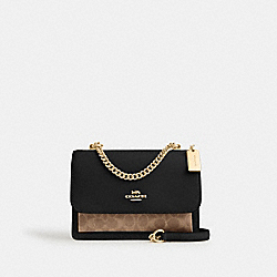 Klare Crossbody Bag In Signature Canvas - CV978 - Gold/Tan/Black Multi