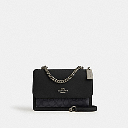 Klare Crossbody Bag In Signature Canvas - CV978 - Gunmetal/Charcoal/Black