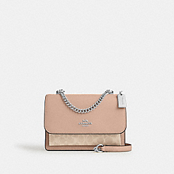 Klare Crossbody Bag In Signature Canvas - CV978 - Silver/Sand/Taupe