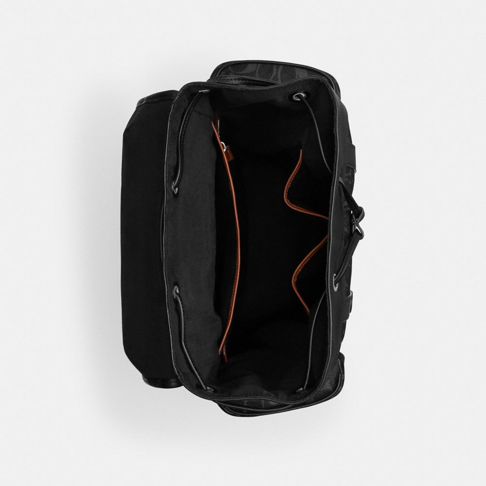 HITCH BACKPACK IN SIGNATURE CANVAS