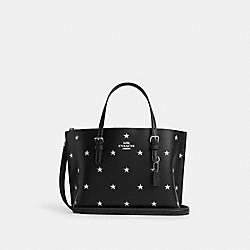 Mollie Tote Bag 25 With Star Print - CW022 - Silver/Black Multi