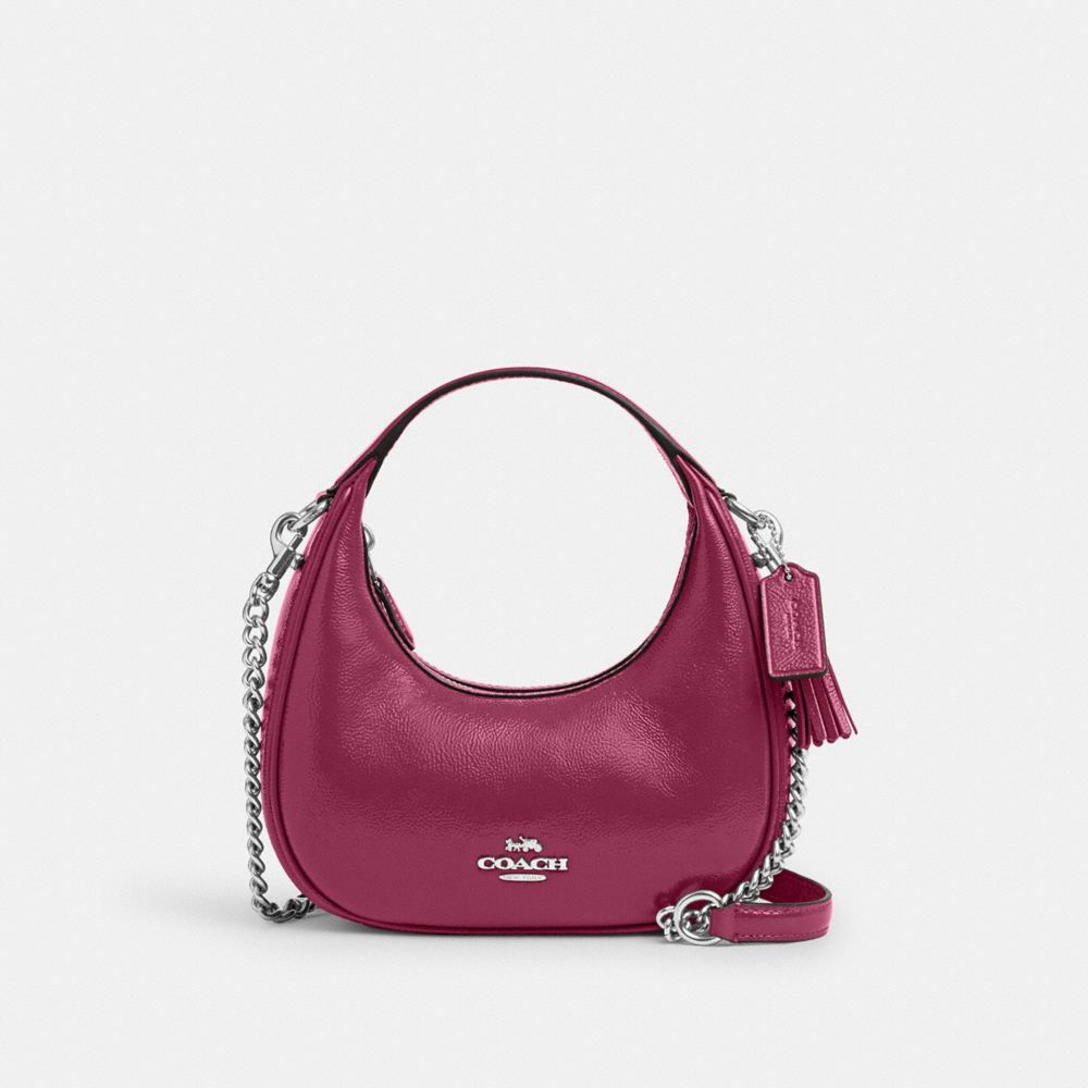 COACH CW036 Carmen Mini Crossbody Bag SILVER/PINK