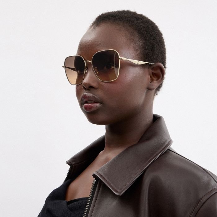 PILLOW TABBY METAL HEXAGON SUNGLASSES