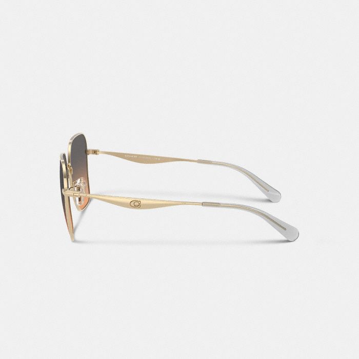 PILLOW TABBY METAL HEXAGON SUNGLASSES