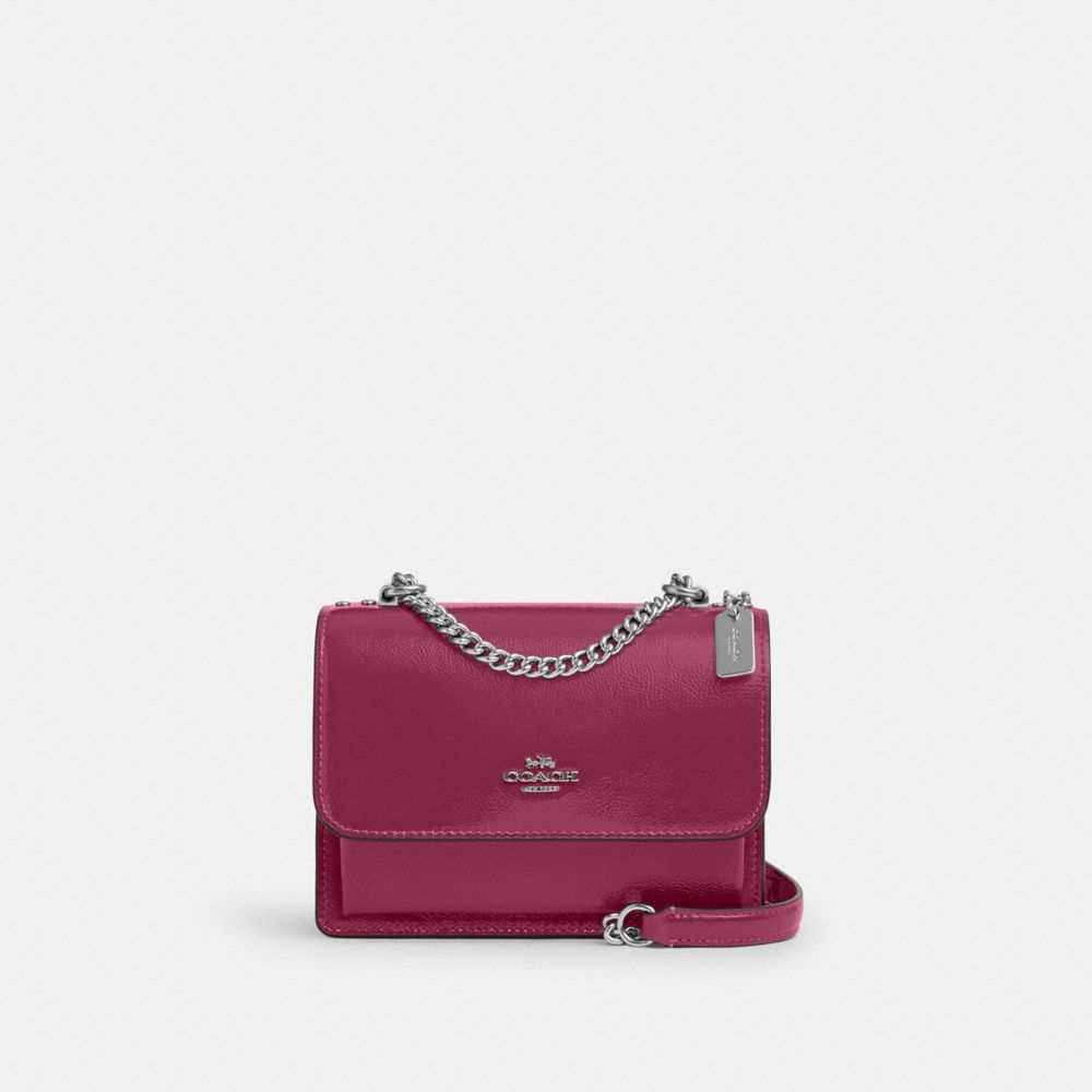 COACH CW205 Mini Klare Crossbody Bag SILVER/PINK