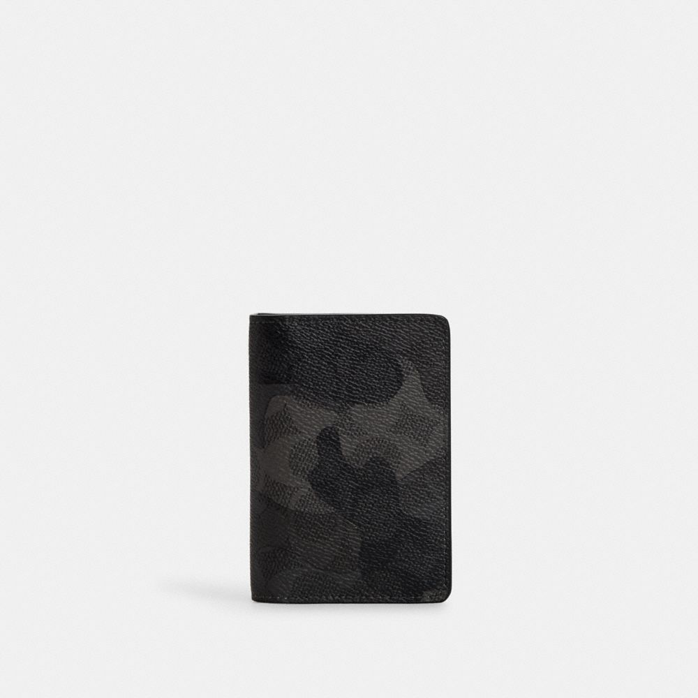 Id Wallet In Signature Camo Print - CW216 - Grey Multi.
