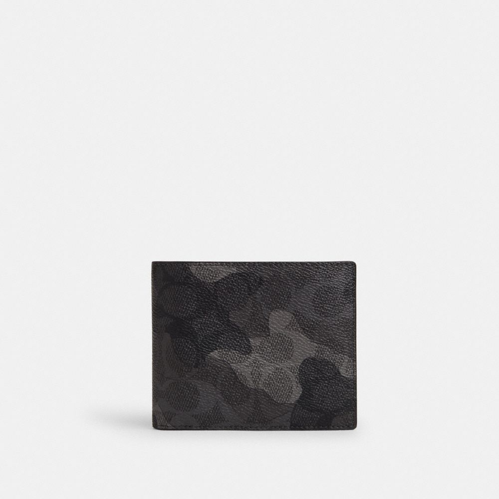3 In 1 Wallet In Signature Camo Print - CW232 - Grey Multi.