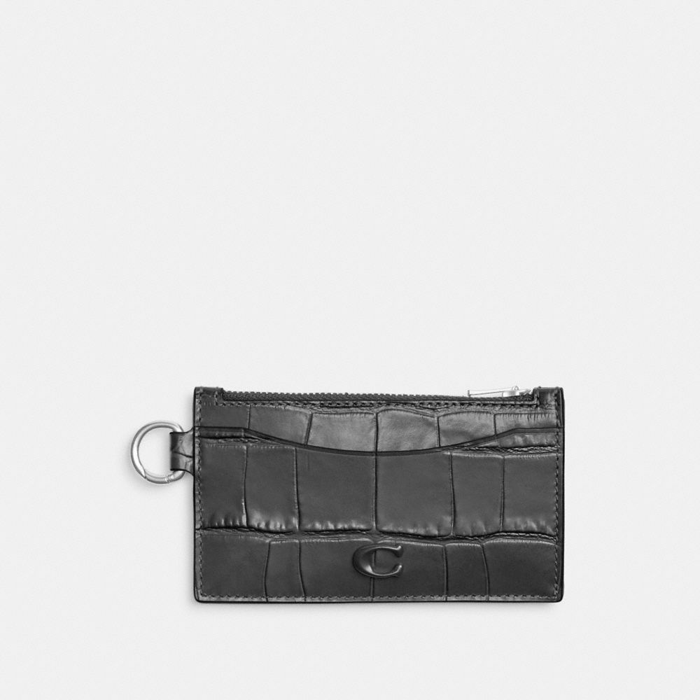 Zip Card Case - CW433 - Charcoal