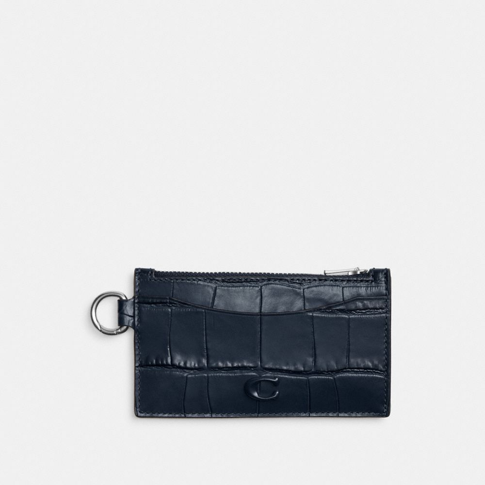 Zip Card Case - CW433 - Dark Navy