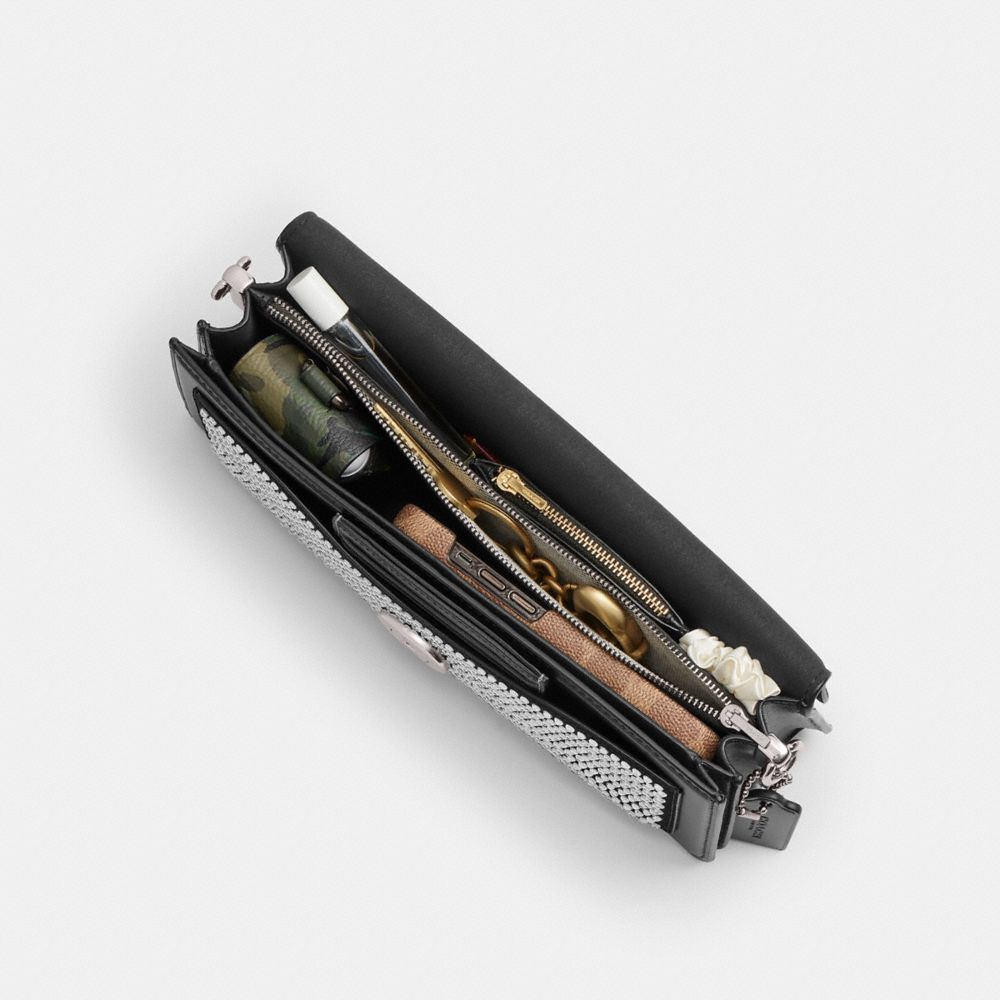 TABBY 28 水晶裝飾單肩手袋