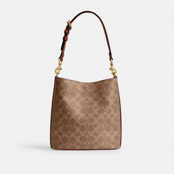 WILLOW SOFT BUCKET BAG 19 IN SIGNATURE CANVAS