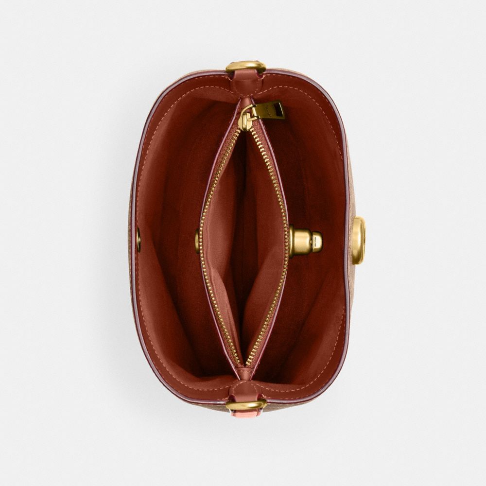 WILLOW SOFT BUCKET BAG 19 IN SIGNATURE CANVAS