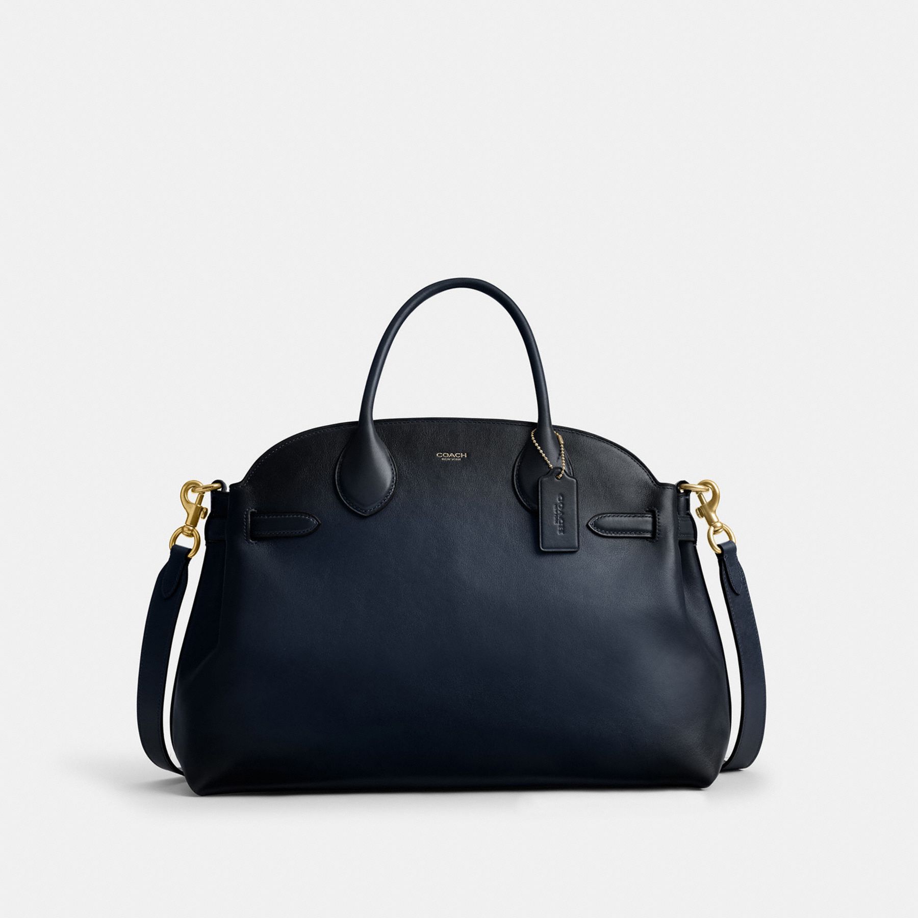 Coach 牛皮包 COACH 大LOGO軟牛皮肩背大托特包(黑) | COACH | Yahoo購物中心