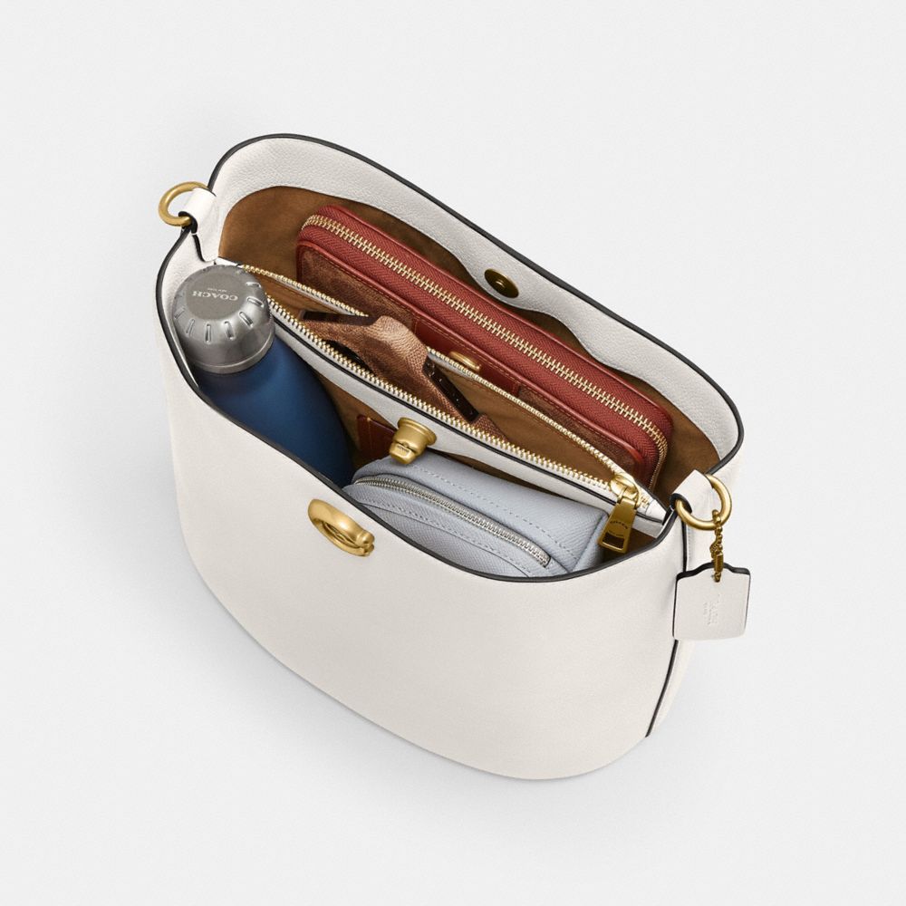 WILLOW SOFT BUCKET BAG-B4/CHALK