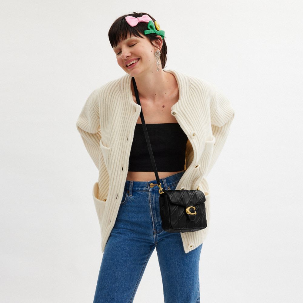 TIMES SQUARE TABBY SHOULDER BAG 17 WITH QUILTING