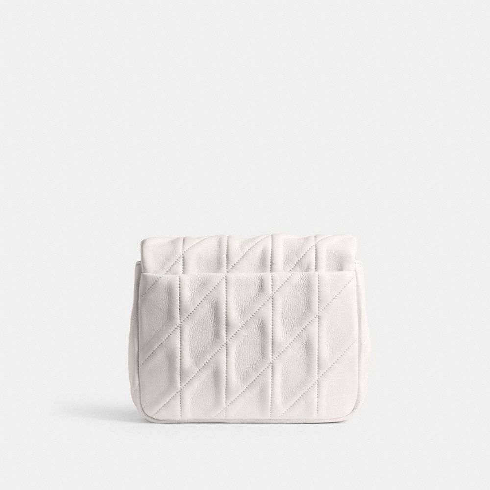 TIMES SQUARE TABBY SHOULDER BAG 17 WITH QUILTING-B4/CHALK