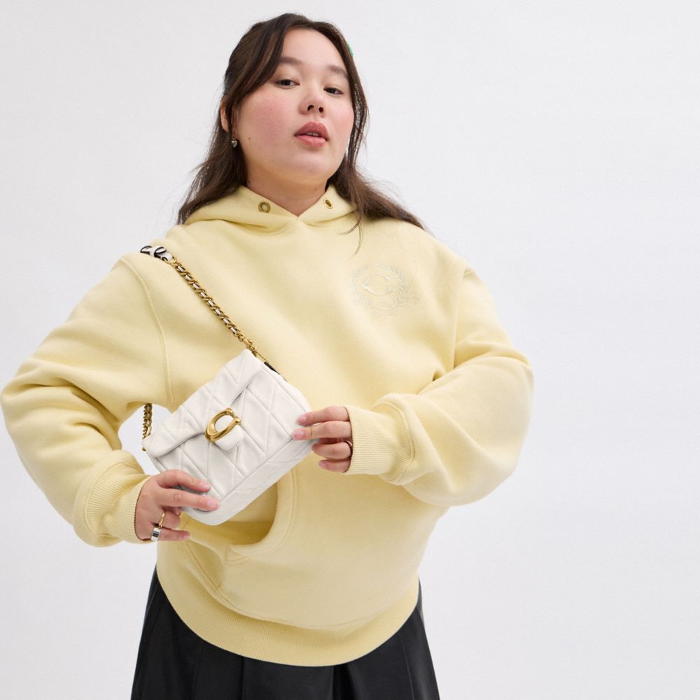 TIMES SQUARE TABBY SHOULDER BAG 17 WITH QUILTING-B4/CHALK