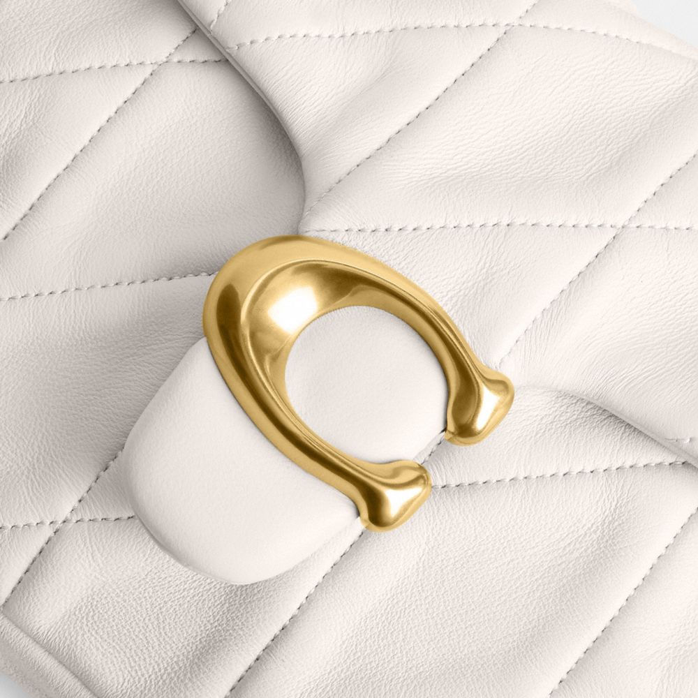 TIMES SQUARE TABBY SHOULDER BAG 17 WITH QUILTING-B4/CHALK