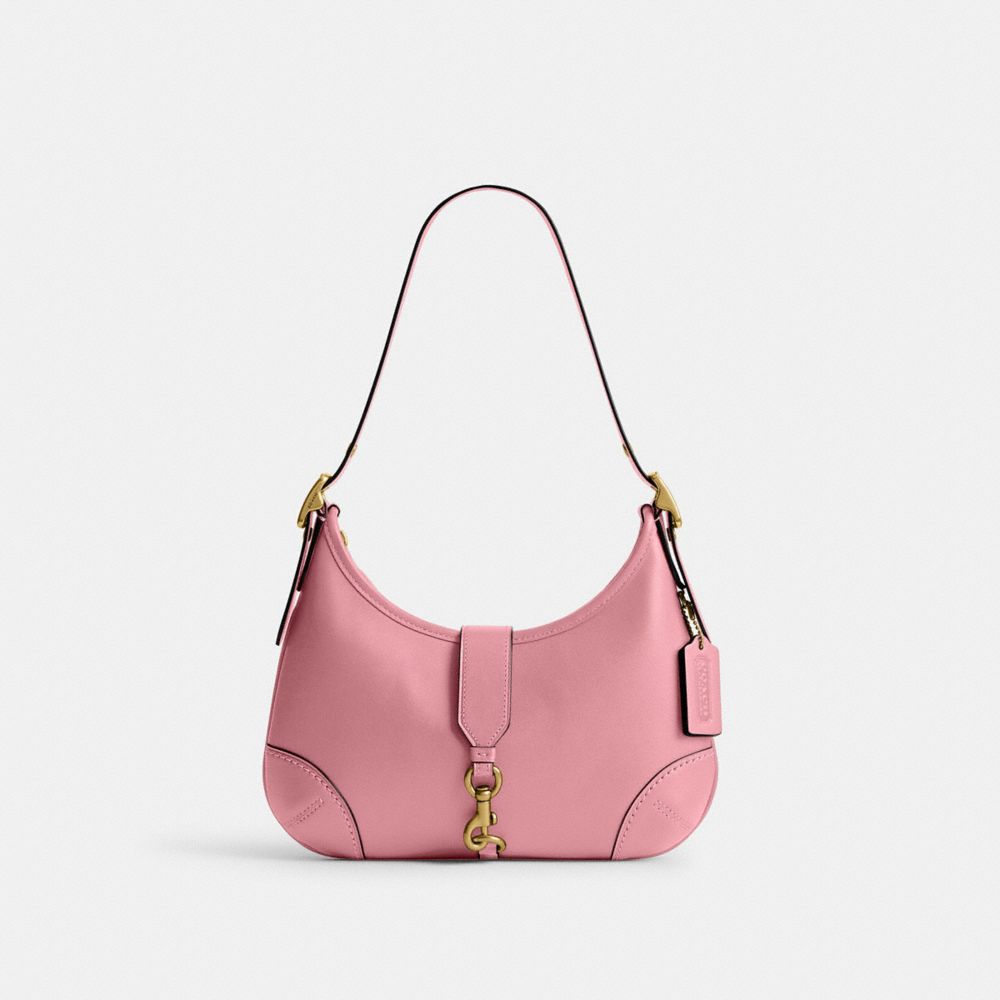 COACH CW642 Hamptons Hobo Bag BRASS/TRUE PINK