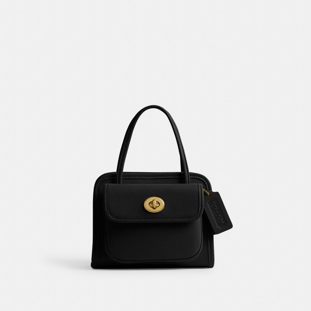 バッグ Coach Mohagany Leather Clover Hand Bag SAFARI TOTE BAG